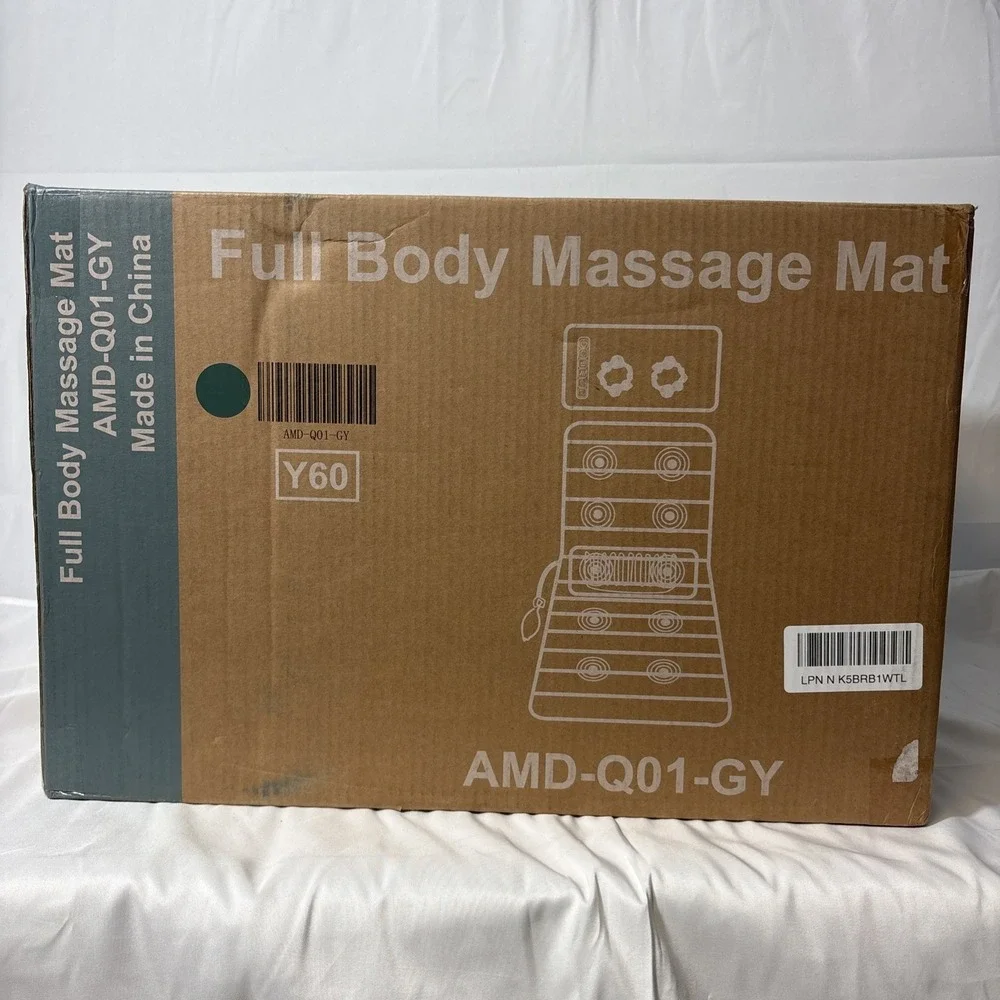 Full Body Electric Massage Mat w/Heat Vibration Massage Pad Cushion Back Massage
